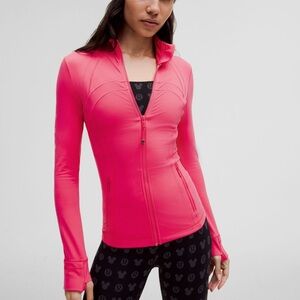 Luluemon x Disney define jacket bright Pink Zip-Up Jacket define NWT